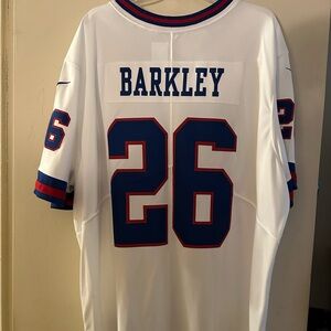 Authentic Saquan Barkley New York Giants White Jersey